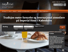 Tablet Screenshot of imperialhotel-kobenhavn.com